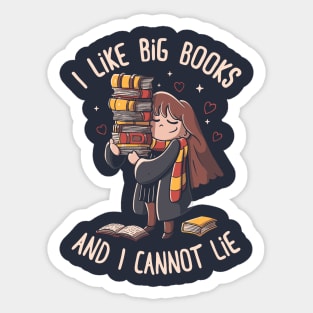 I Like Big Books Sticker